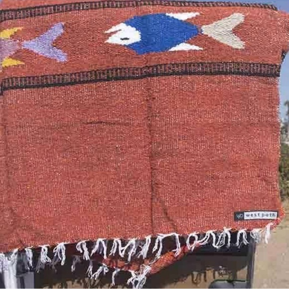 Red Fish Patterned Textile - Picture 3 of 3